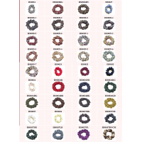 Scrunchy - 10-Dozen Braided Scrunchies - Assorted Colors - HS-Braided